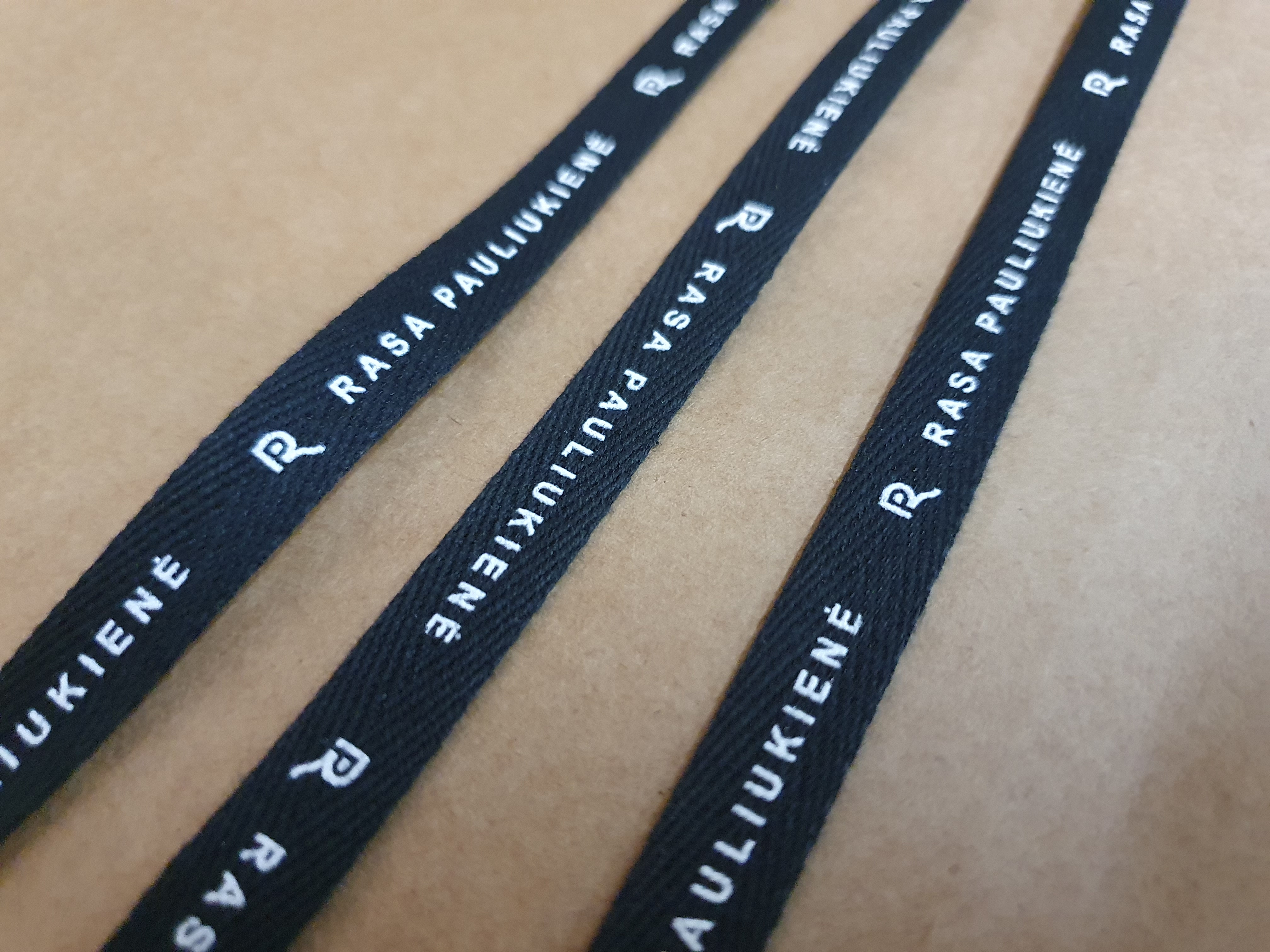 Decorating stain label tape with embossing