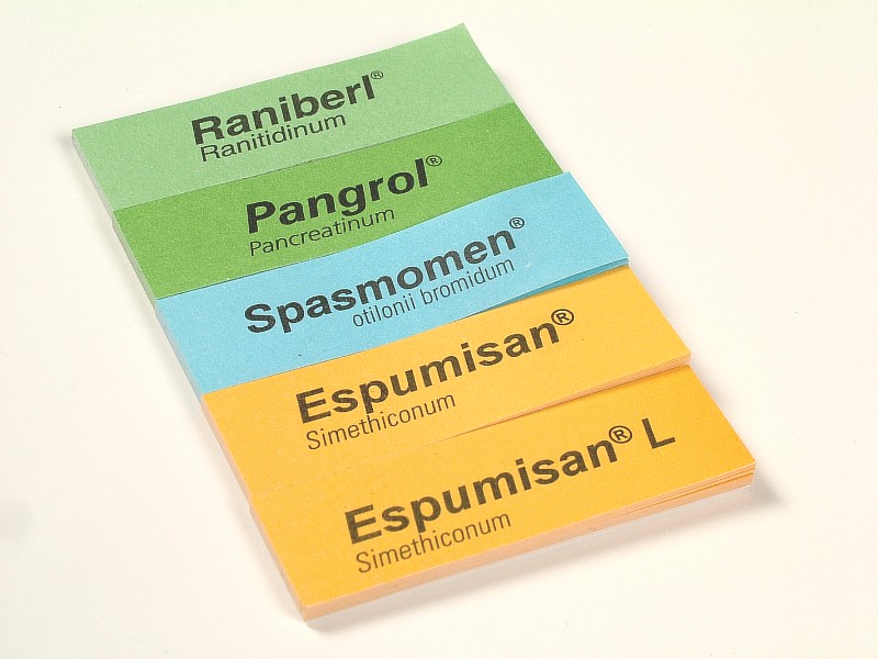 Adhesive note pads marks