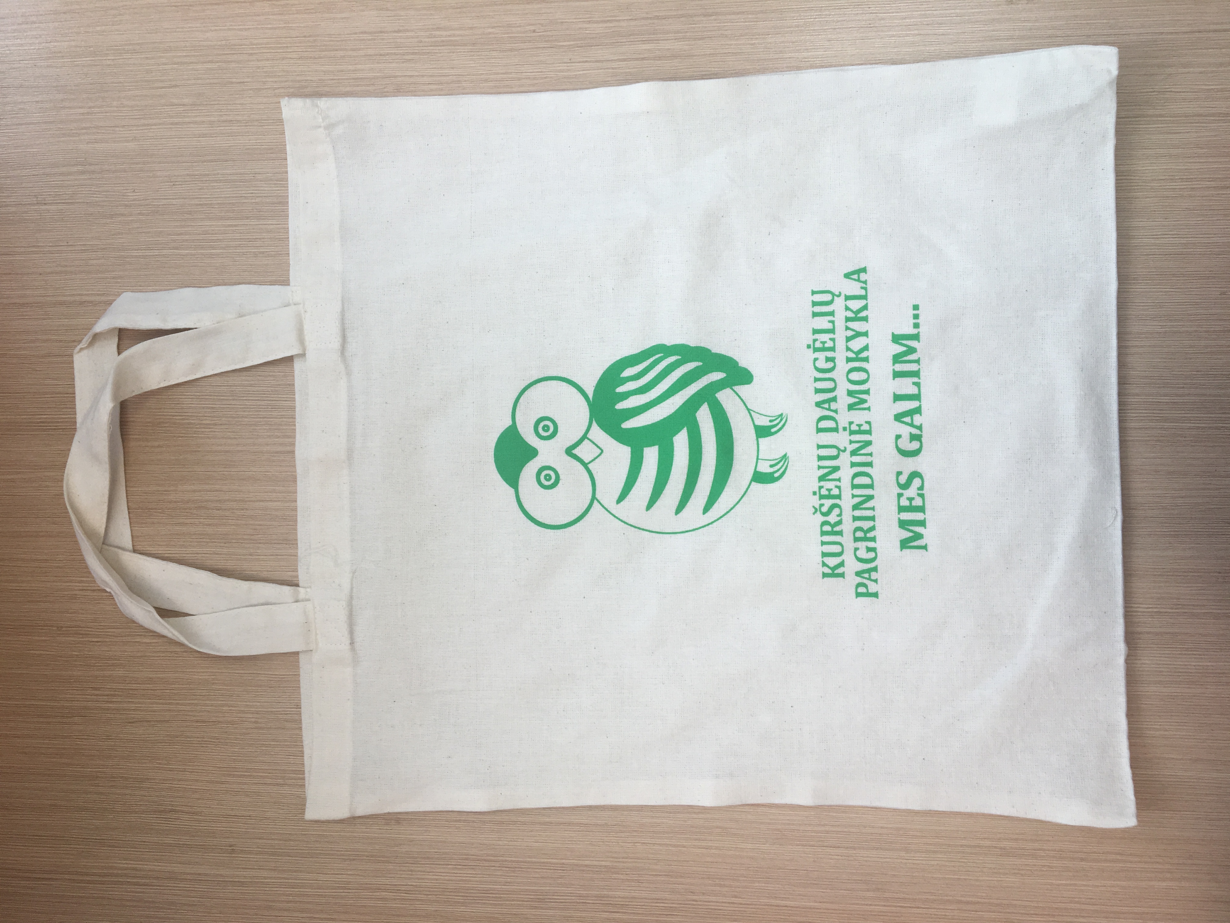 Cotton bags with short handles