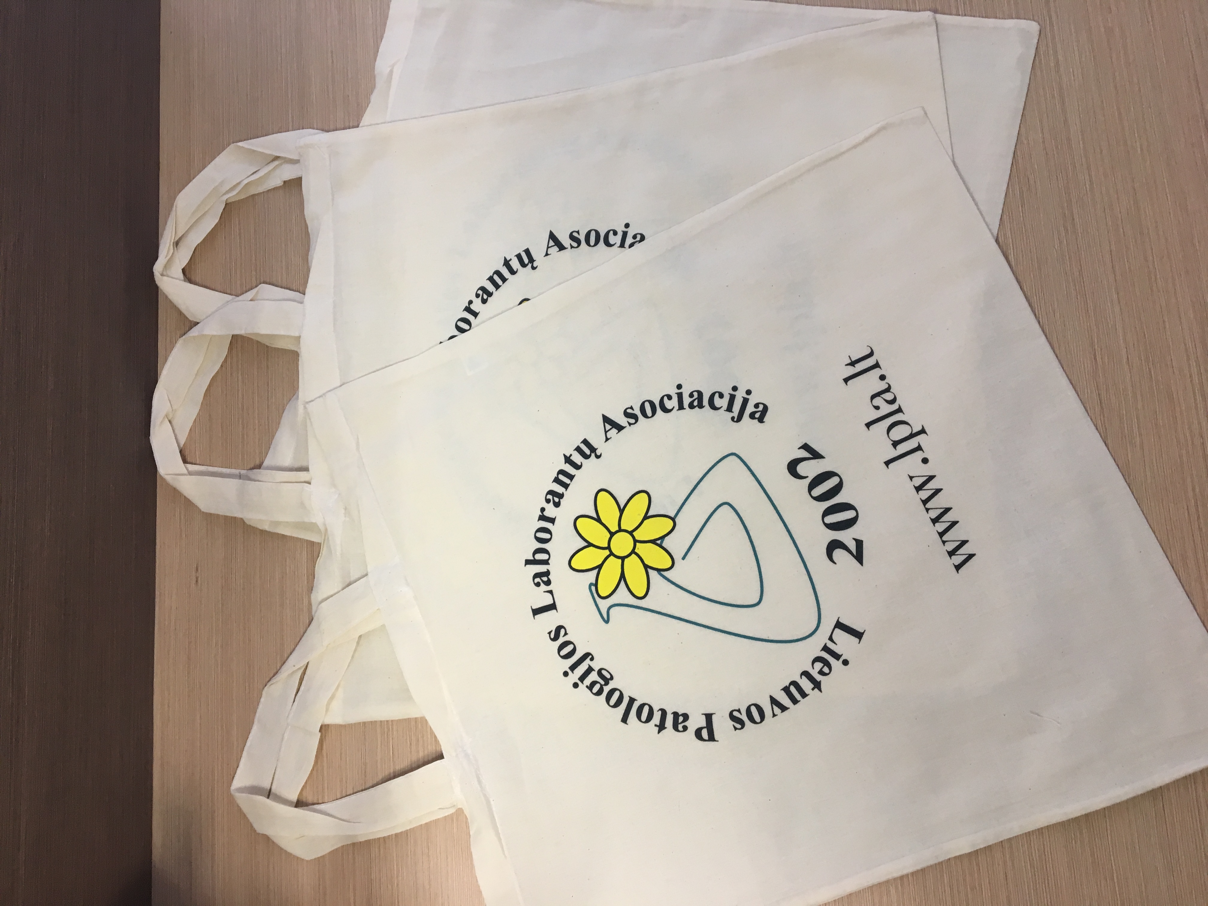 Cotton bags with short handles