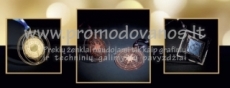 Kalėdiniai metaliniai 3D žaisliukai-burbulai
