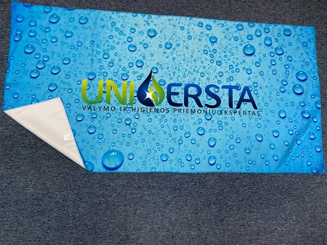 Microfiber towel with printing