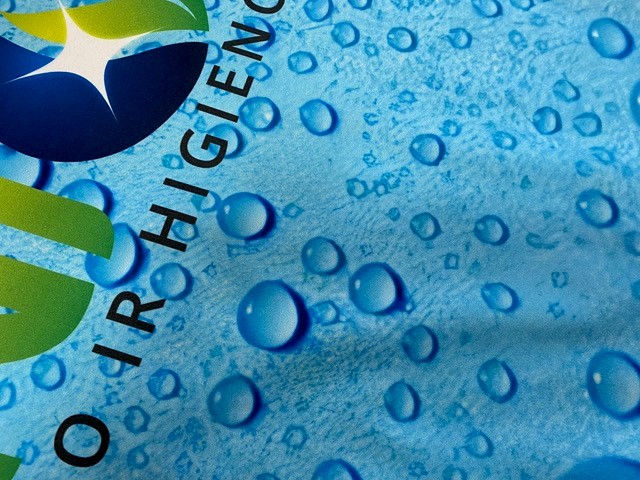 Microfiber towel with printing