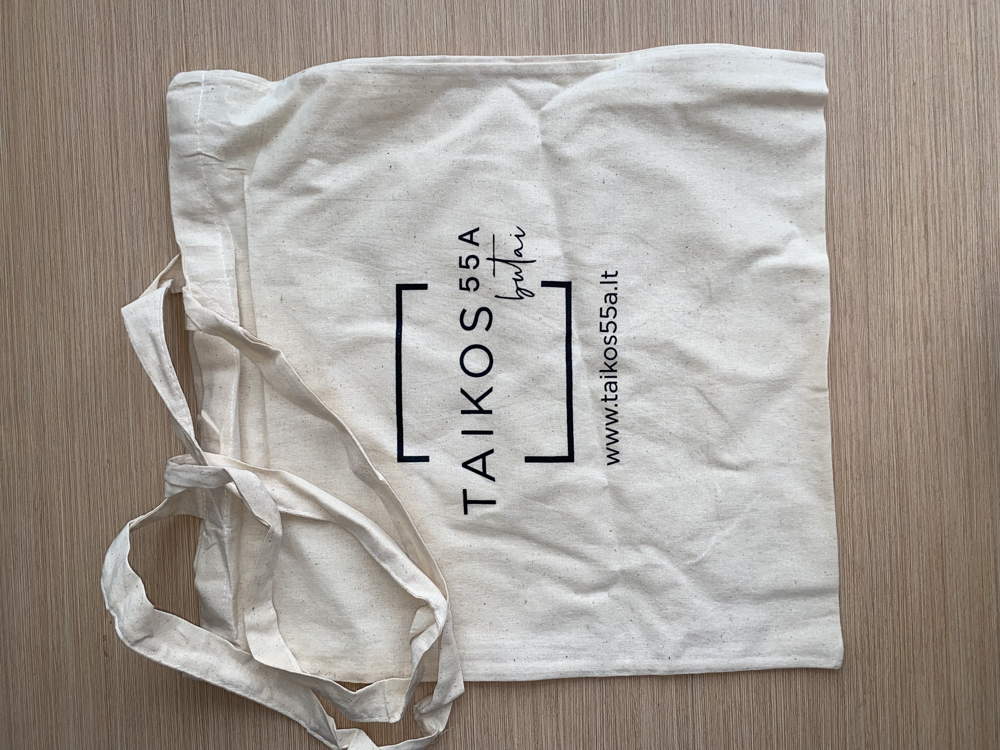 Cotton bag with long handles