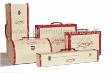 Leather suitcases and boxes