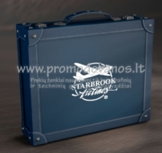 Leather suitcases and boxes