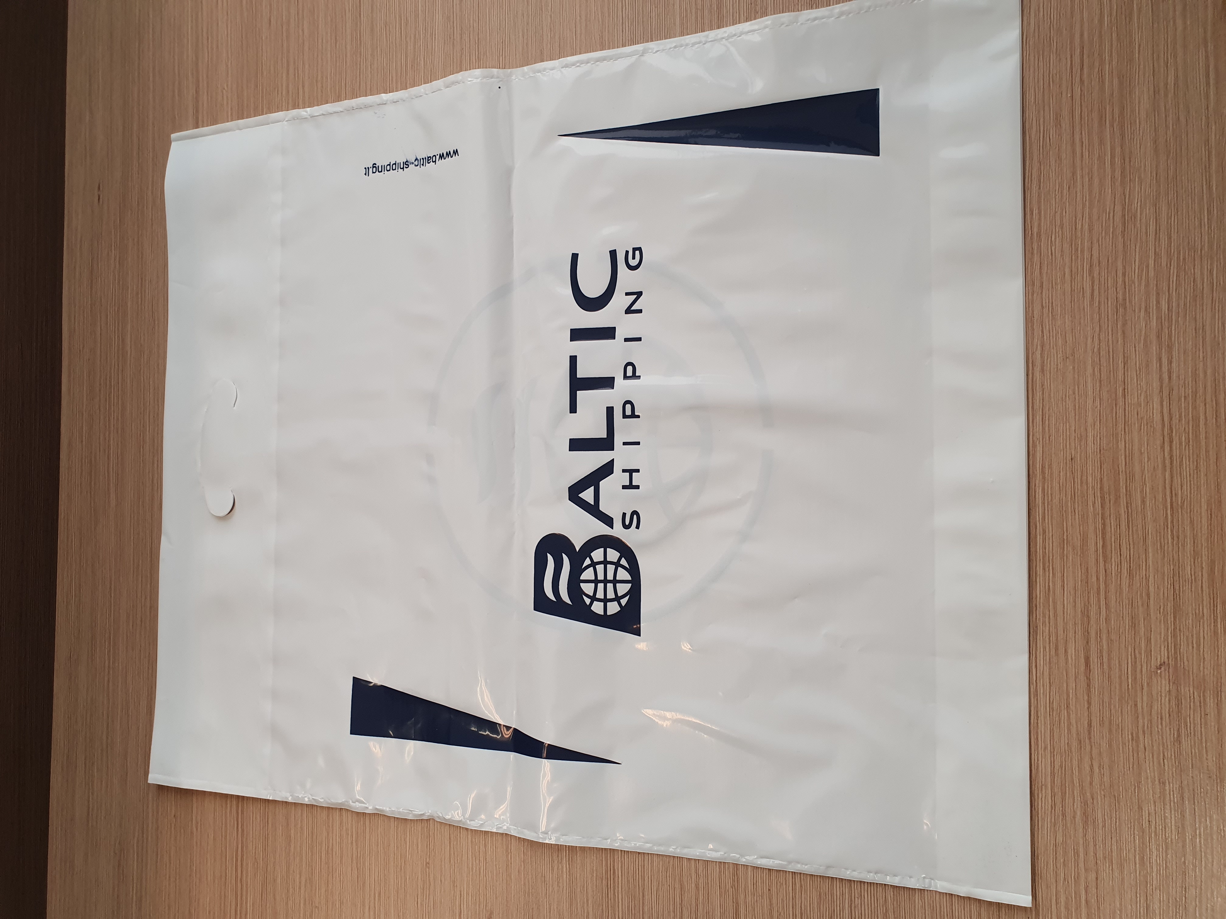 Plastic bag with logo