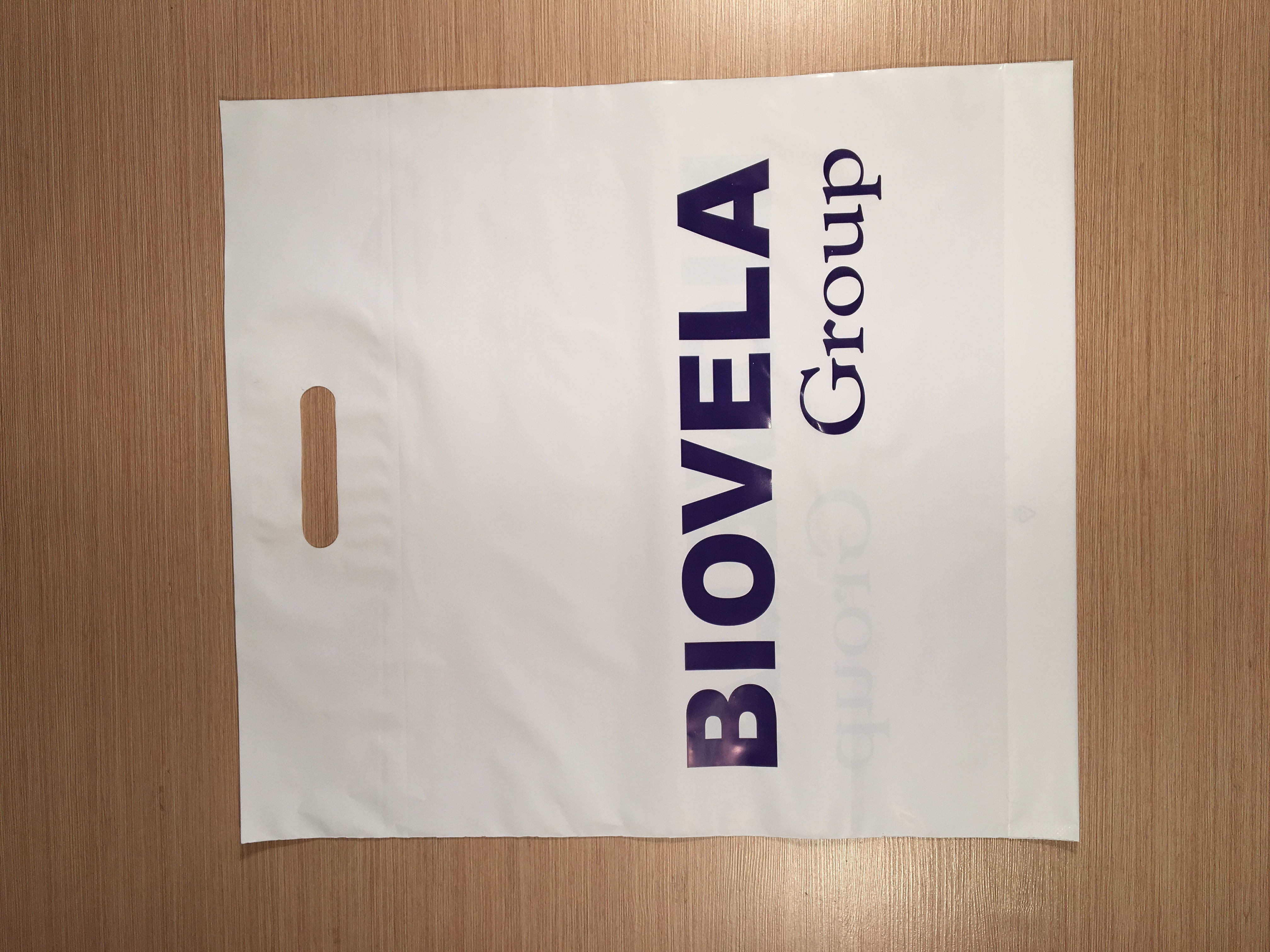 Plastic bag with logo