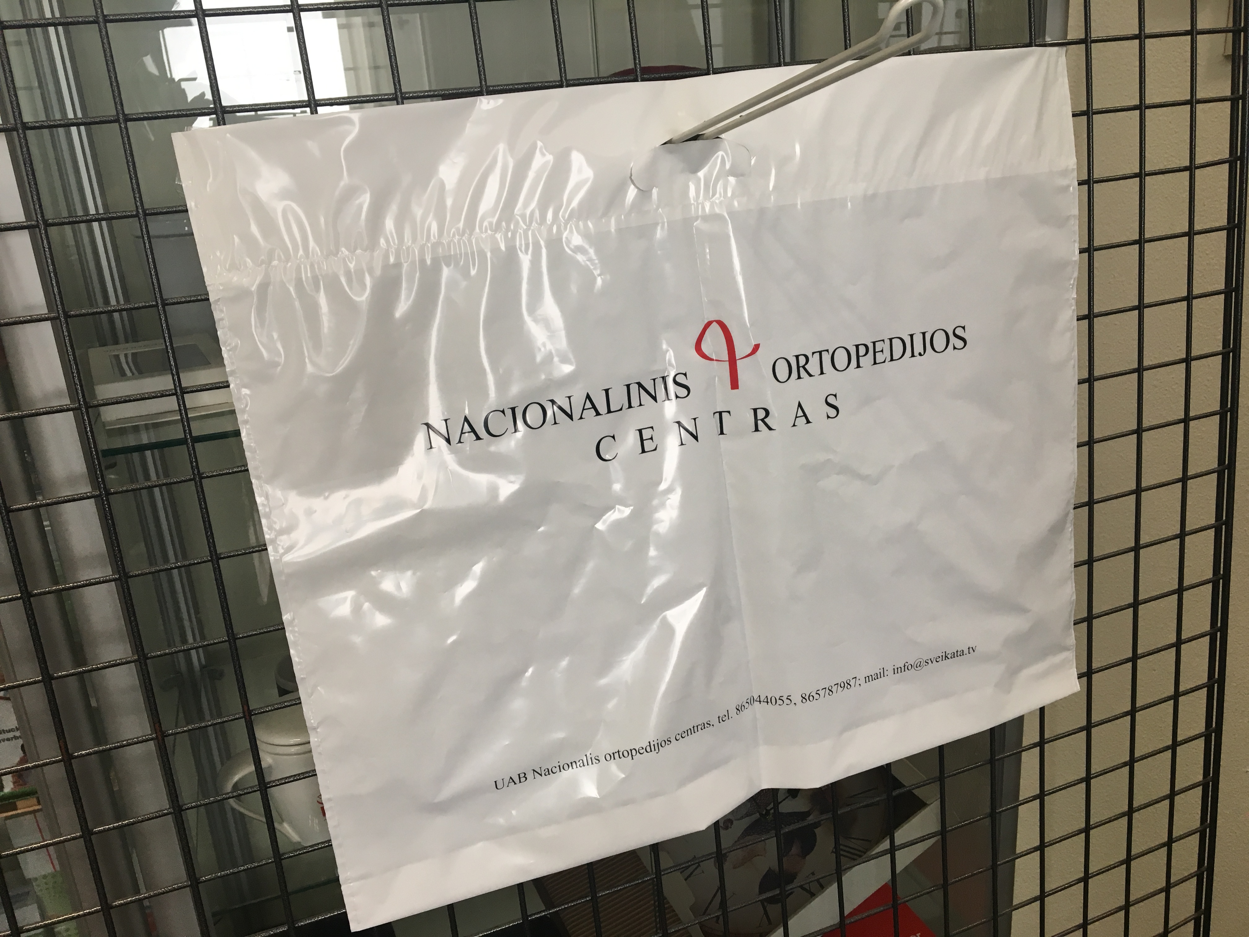 Plastic bag with logo