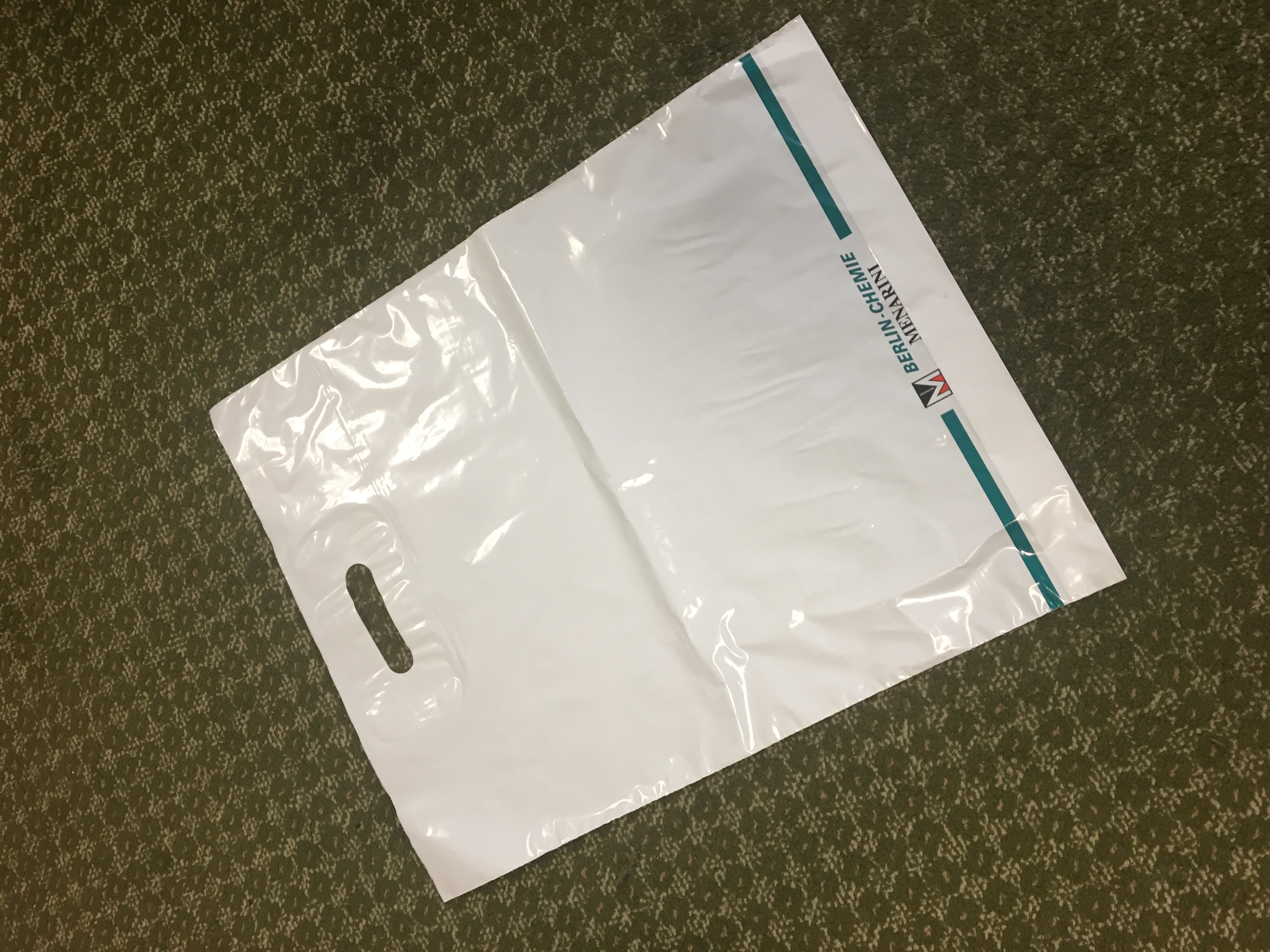 Plastic bag with logo