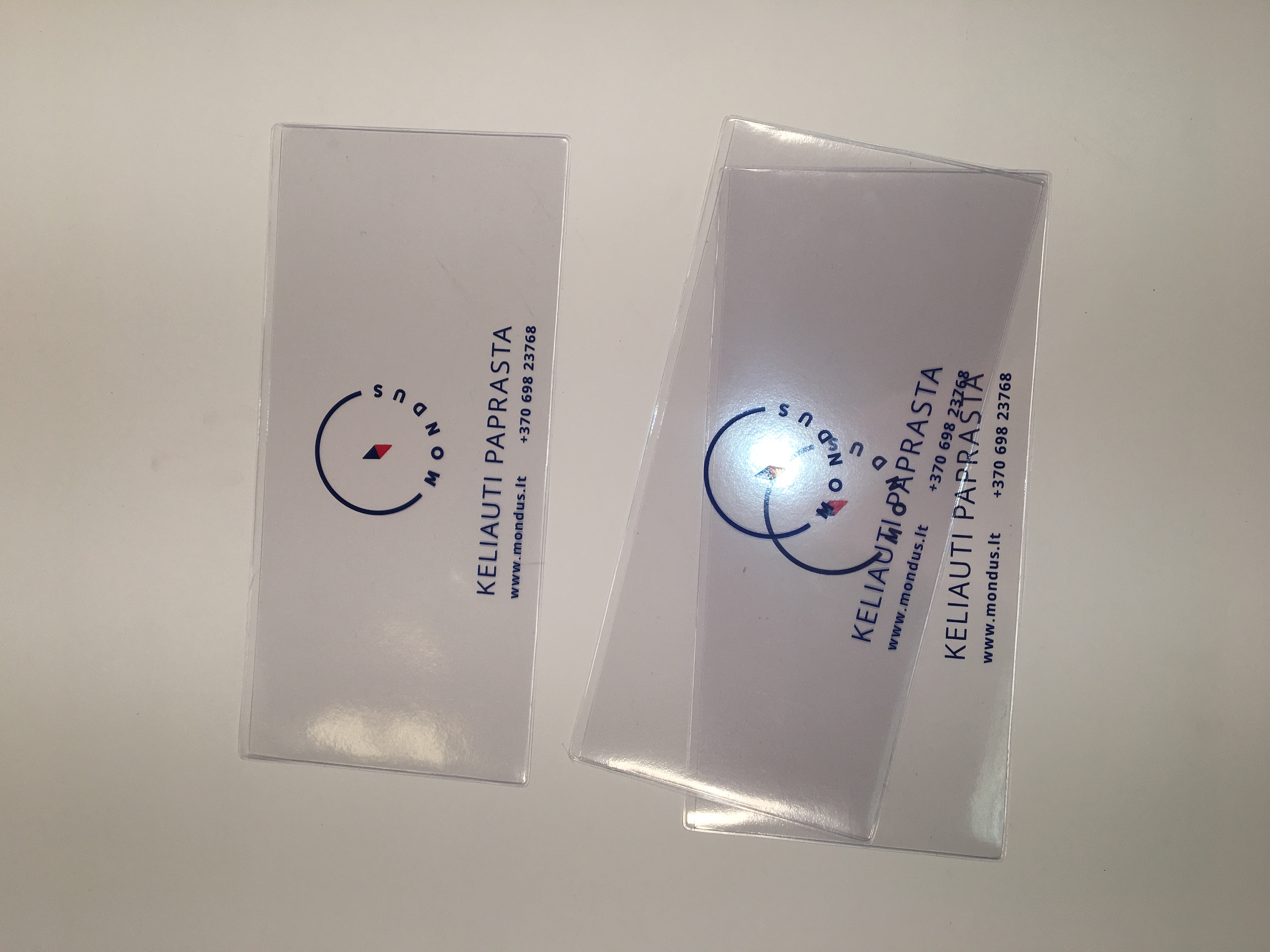 Plastic travel pouch