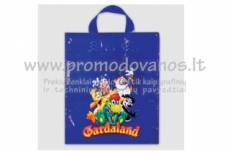 Plastic bag with flat handles