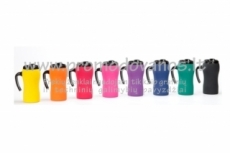 Soft touch thermo mug