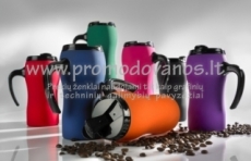 Soft touch thermo mug