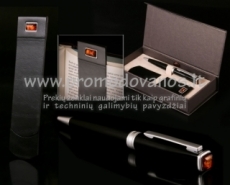 Gift set leather bookmark and pen