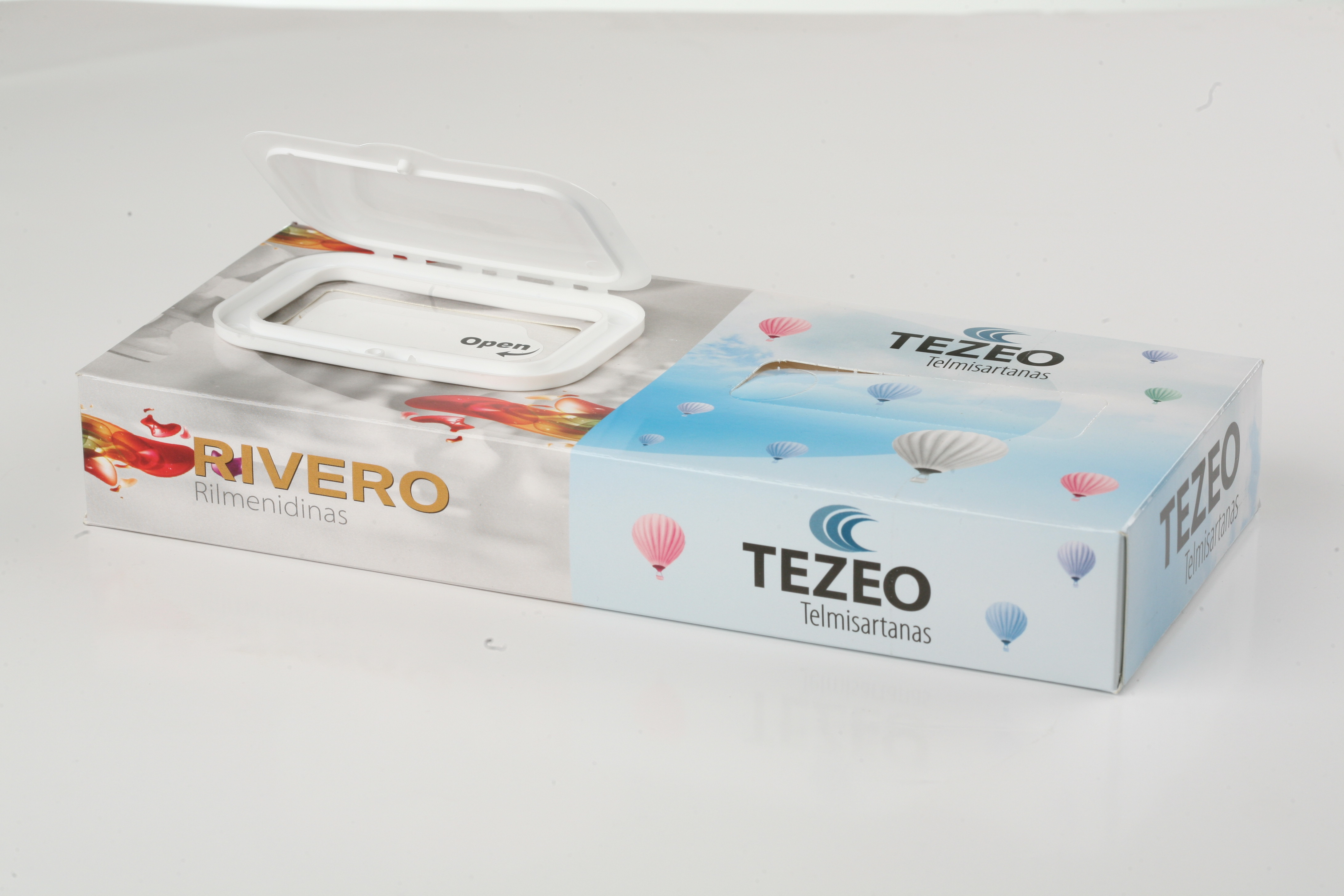 Paper tissues and wet wipes box