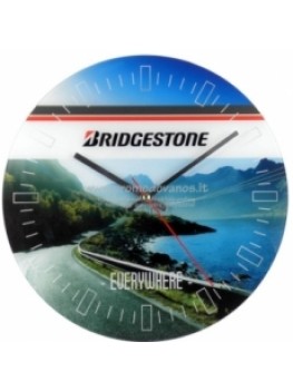 Wall clock mineral glass, ecological