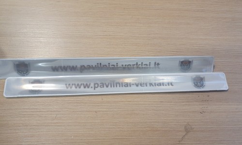 Reflective self-locking band