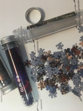 Delionės Puzzle MINI plastikinėje tubelėje