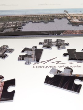Delionės Puzzle su reklama