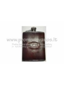Hip flask with 3D logo
