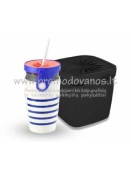 Flask with silicone membrana