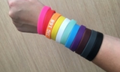 Silicone wristband, colorfull