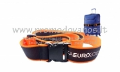 Luggage belt with custom print