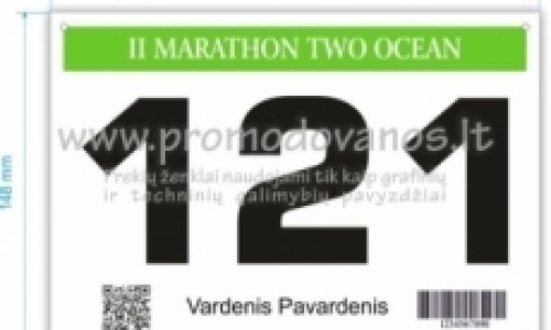 Bėgikų numeriai iš presuoto poliesterio pluošto-en