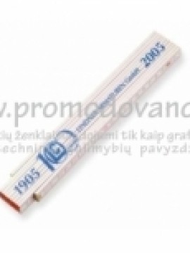 Mediniai sulankstomi metrai su spauda