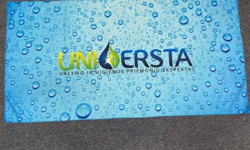 Microfiber towel with printing