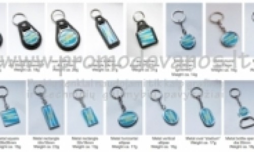 Epoxy metal keyring