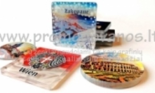 Back side printing magnet