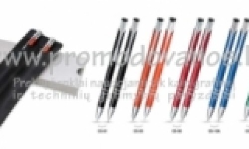 Metal pen and pencil set with gift box CSPT