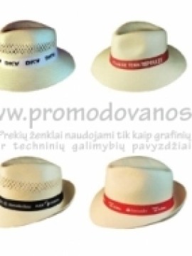 Reklaminės šiaudinės skrybėlės