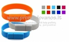 Silikoninės apyrankės su USB