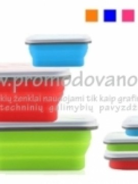 Silikoninės pietų dėžutės Lunch box