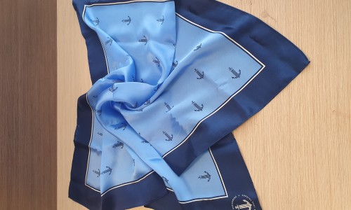 Scarves with logo