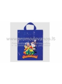 Plastic bag with flat handles