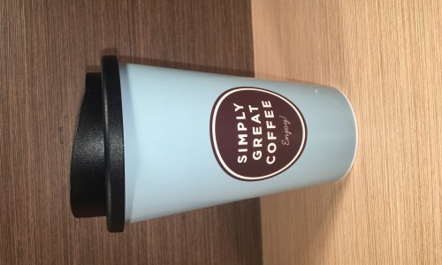 Thermo cup reusable with screw lid