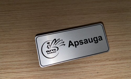 Badge aluminum