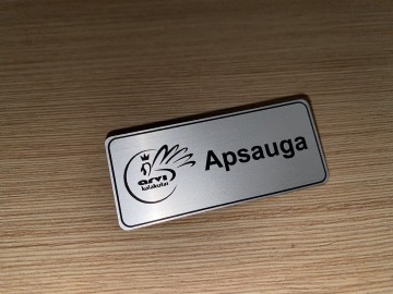 Vardaženklis ALiUMINIO ženkliukas