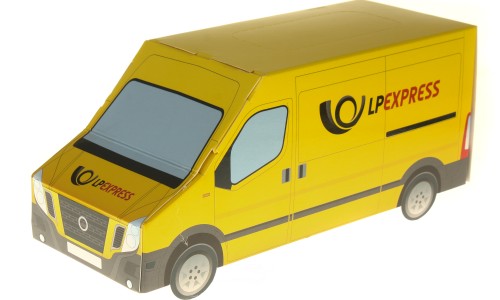 Tissue box in a customized shape VAN BOX