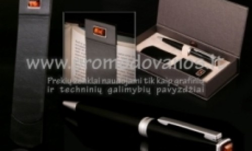 Gift set leather bookmark and pen