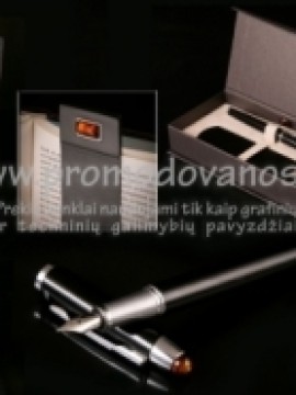 Rinkinys: odinis knygos skirtukas ir plunksnakotis