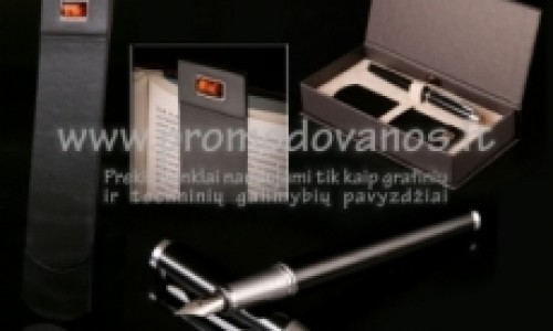 Rinkinys: odinis knygos skirtukas ir plunksnakotis