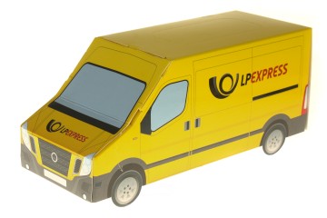 Vienkartinės servetėlės specialiose dėžutėse TRUCK