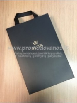 B2 paper bags with cord handles and full color print