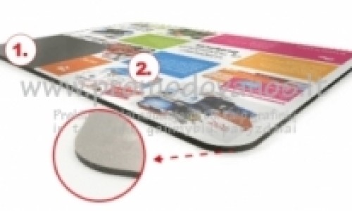 Mouse pads with two layers