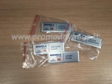 Vardaženklis žalvarinis ženkliukas 70x25 apvalintais kampais